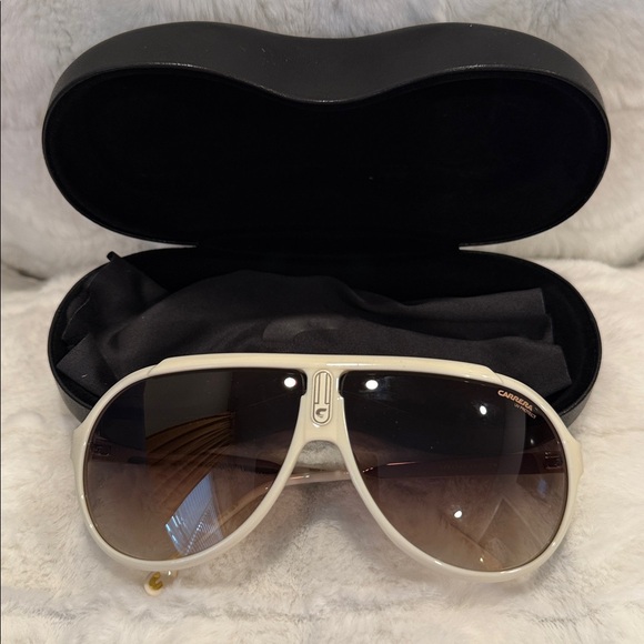 UNISEX - Special Edition Carrera Sunglasses, Cream/Brown Gradient Lens, UV Pr - Picture 5 of 5